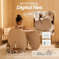 3-in-1 Rocking Horse Desk Plans | Kids Furniture DXF, SVG