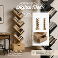 Tree Bookshelf CNC Files | Modern Bookcase dxf | Wooden Storage Shelf Plans
